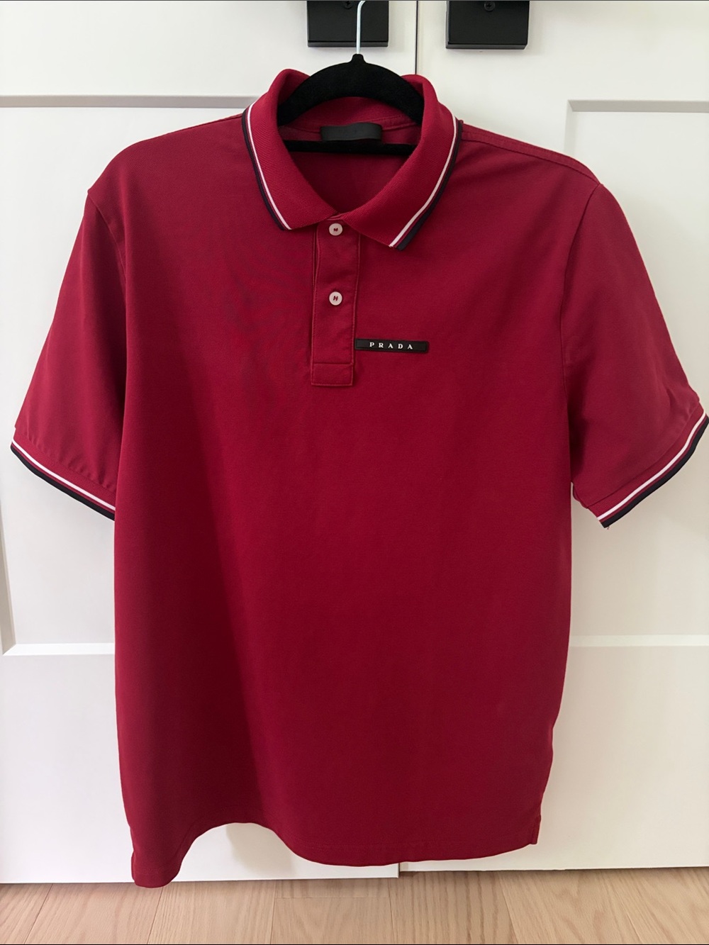 Prada ‘Made in Italy’ Maroon Polo